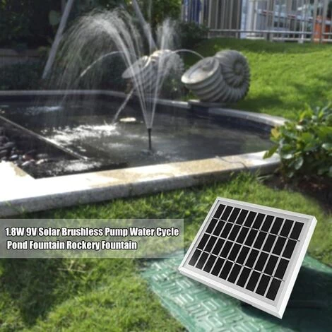 FUHUIDATRADING Pompe De Bassin Alimentée à L'énergie Solaire 10V / 2W 220L / H Hauteur De Bassin 1m Pompe à Eau Solaire Pour Fontaine, Bassin Ou Jardin Panneau Pompe à Eau 4 FUHUIDATRADING Pompe De Bassin Alimentée à L'énergie Solaire 10V / 2W 220L / H Hauteur De Bassin 1m Pompe à Eau Solaire Pour Fontaine, Bassin Ou Jardin Panneau Pompe à Eau – Image 3
