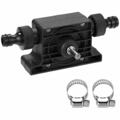 FR-LIFE Perceuse électrique Pompe Eau Et Huile,BR-Vie Pompe Forage Auto-amorçante Transfert D'eau Fluide D'huile, Huile Forage Auto Amorçante Raccords Pour Aquarium étang Statuaire Fontaine Jardin