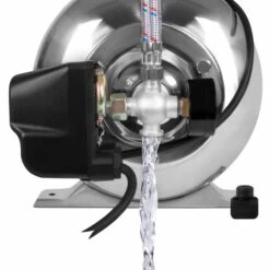 VONROC Set Pompe Hydrophore Avec Pressostat – 1000W -3500l/h – Réservoir 19L En Acier Inoxydable – Boitier De La Pompe En Acier Inoxydable -Promos Pompe Boutique 60794170 3