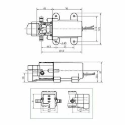 TOPHOMER 60W 12V 80Psi Eau Pompe Micropompe Haute Pression 5L/m Autoamor?ant Caravane Camping Bateau ¨¤ Membrane -Promos Pompe Boutique 60935410 4