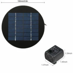 TANCYCO 9V 1.5W Panneau Solaire Fontaine à énergie Solaire Submersible Kit De Pompe à Eau Sans Brosse Pour Bain D'oiseau Étang Pull Garden -Promos Pompe Boutique 63705365 3