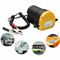 Randaco Pompe à Huile Pompe D'aspiration D'huile Pompe De Transfert 60W Pompe à Carburant 12V Diesel Pompe Diesel - Le Noir -Promos Pompe Boutique 63762870 4