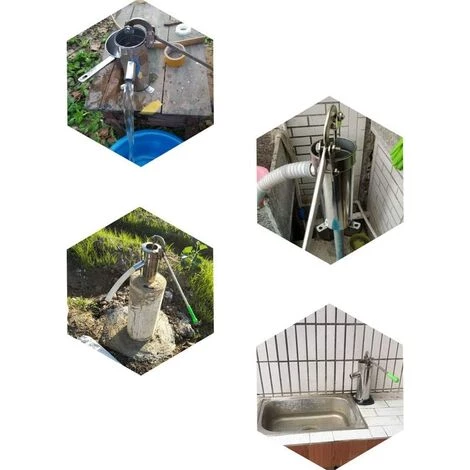 OSQI Pompe à Eau Manuelle Tube Droit Pompe à Eau De Puits Sous Pression Agitation En Acier Inoxydable Pompe à Eau Domestique Pompe à Eau De Puits Dispositif D'aspiration D'eau De Pompage Manuel Pompe à Main 7 OSQI Pompe à Eau Manuelle Tube Droit Pompe à Eau De Puits Sous Pression Agitation En Acier Inoxydable Pompe à Eau Domestique Pompe à Eau De Puits Dispositif D'aspiration D'eau De Pompage Manuel Pompe à Main – Image 5