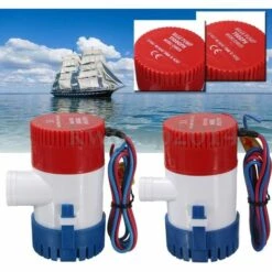 OSQI Pompe De Cale De Bateau Entièrement Submersible 1100 GPH, Pompe à Eau De Cale 12 V Pour Bateau De Pêche, Yacht, Camping-car Ou Bateau Marin -Promos Pompe Boutique 65504313 4