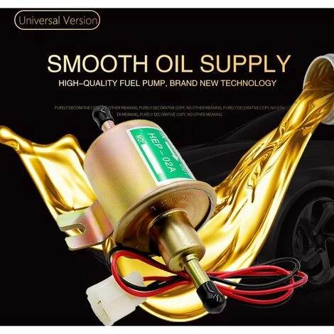 GRID COOL Universal Automotive Modifié HEP-02A 12V Heavy Duty Pompe à Carburant électrique Métal Pour Essence Et Diesel(D'or) 7 GRID COOL Universal Automotive Modifié HEP-02A 12V Heavy Duty Pompe à Carburant électrique Métal Pour Essence Et Diesel(D'or) – Image 5