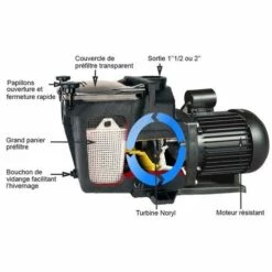 Pompe De Filtration Piscine Super Pump Hayward 3/4 Cv Mono 11 M³/h 1''1/2 -Promos Pompe Boutique 7723643 4