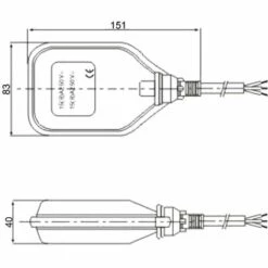 WILTEC 2m 250V 16A Flotteur Interrupteur Pour Pompe Immergée Rouge -Promos Pompe Boutique 811506 3