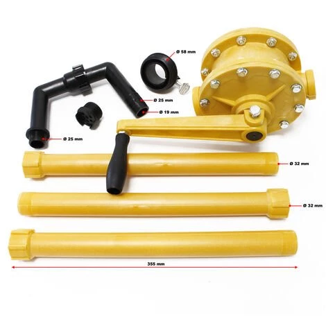 WILTEC Pompe à Manivelle - Pompe Vide-fût Pour Diesel Ou Fuel Jusqu'à 30l/min Avec Raccord Pour Fût G2 5 WILTEC Pompe à Manivelle - Pompe Vide-fût Pour Diesel Ou Fuel Jusqu'à 30l/min Avec Raccord Pour Fût G2 – Image 3
