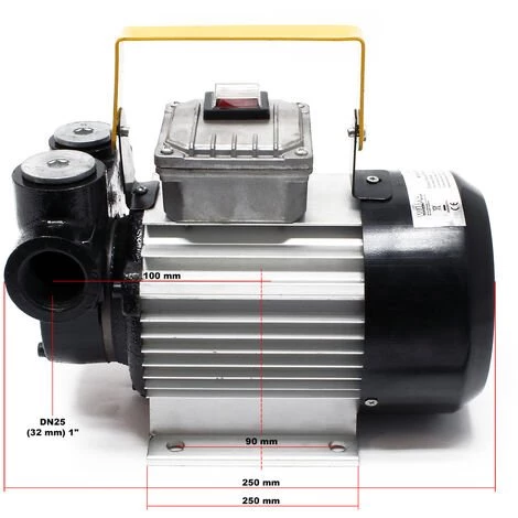 WilTec Pompe à Fuel Gasoil Bio Autoaspirante 230V 550W 20-60L/min 4 WilTec Pompe à Fuel Gasoil Bio Autoaspirante 230V 550W 20-60L/min – Image 2