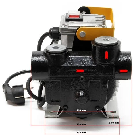 WilTec Pompe à Fuel Gasoil Bio Autoaspirante 230V 550W 20-60L/min 5 WilTec Pompe à Fuel Gasoil Bio Autoaspirante 230V 550W 20-60L/min – Image 3