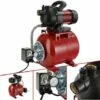 AREBOS Station Pompe Domestique | Surpresseur Avec Reservoir | 3500 L/h | 1000W | Polypropylène | 19L - Rouge -Promos Pompe Boutique 9577667 1
