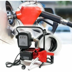 WILTEC Pompe à Fuel Ou Gasoil Bio Autoaspirante 230V/600W 40l/min Mobile Pistolet Auto. -Promos Pompe Boutique 9627287 2